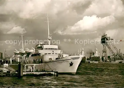 AK / Ansichtskarte  Dampfer_Oceanliner Seebaederschiff Wappen von Hamburg 