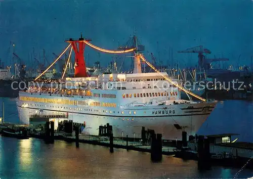 AK / Ansichtskarte 73819433 Dampfer_Oceanliner Hamburg TS HAMBURG 24962 BRT 