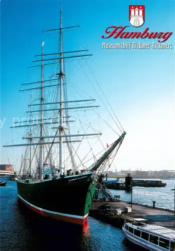 AK / Ansichtskarte 73819435 Segelschiffe Hamburg Museumsschiff Rickmer Rickmers 