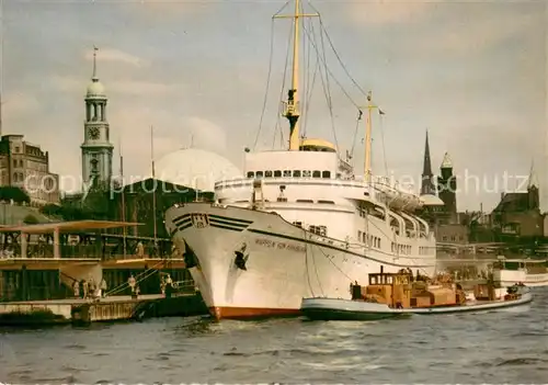 AK / Ansichtskarte  Dampfer_Oceanliner HAMBURG WAPPEN VON HAMBURG  