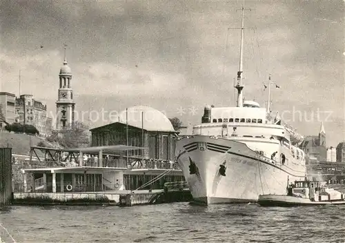 AK / Ansichtskarte 73819475 Dampfer_Oceanliner Hamburg WAPPEN VON HAMBURG  