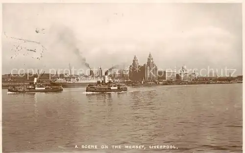 AK / Ansichtskarte  Liverpool__UK Scene on the mersey 