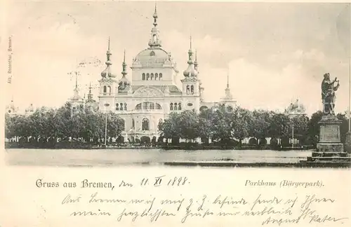 AK / Ansichtskarte  Bremen Parkhaus Buergerpark Bremen