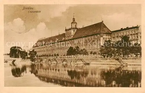 AK / Ansichtskarte  Breslau_Niederschlesien Universitaet Breslau_Niederschlesien