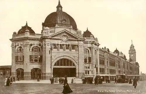 AK / Ansichtskarte  Melbourne__UK New Railway Station 