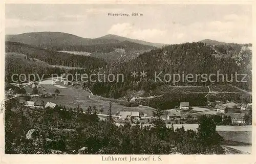 AK / Ansichtskarte  Jonsdorf Panorama mit Plissenberg Jonsdorf