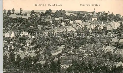 AK / Ansichtskarte  Hohnstein_Saechsische_Schweiz Blick vom Hockstein Hohnstein_Saechsische