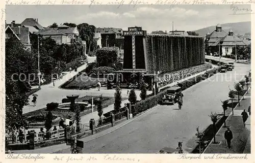 AK / Ansichtskarte  Bad_Salzuflen Kurpark mit Gradierwerk Bad_Salzuflen