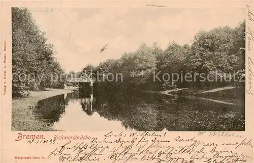 AK / Ansichtskarte  Bremen Rickmersbruecke Bremen