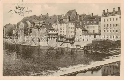 AK / Ansichtskarte 73819586 Goerlitz__Sachsen Altstadt mit Neissepartie 
