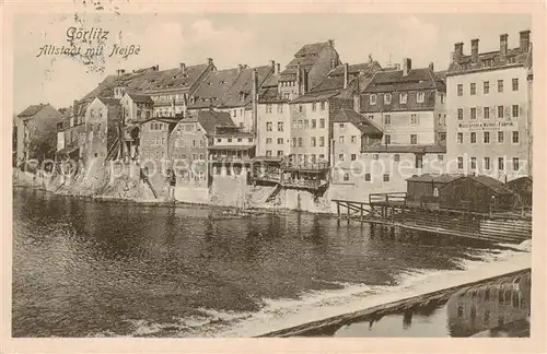 AK / Ansichtskarte  Goerlitz__Sachsen Altstadt mit Neissepartie 