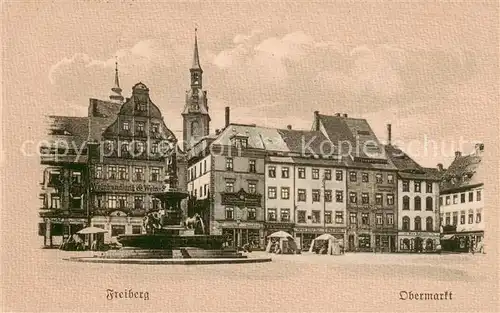 AK / Ansichtskarte  Freiberg__Sachsen Obermarkt 