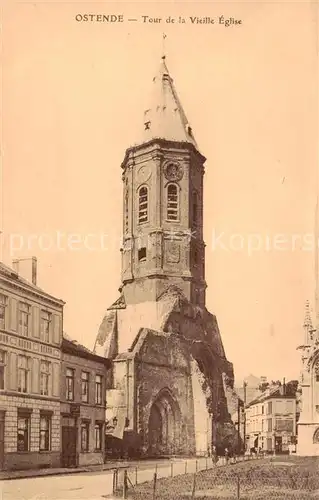 AK / Ansichtskarte 73819617 Ostende_Oostende Tour de la Vieille Eglise 