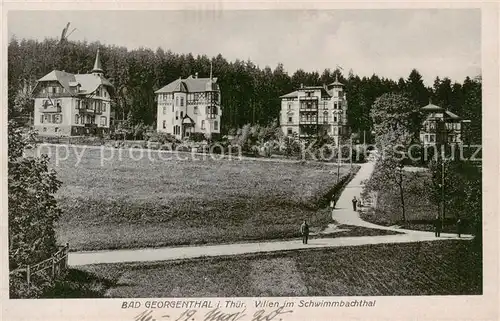 AK / Ansichtskarte  Bad_Georgenthal_Gotha Villen im Schwimmbachtal Bad_Georgenthal_Gotha