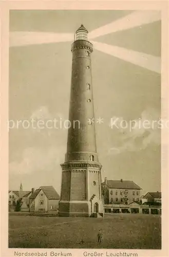 AK / Ansichtskarte  Borkum Grosser Leuchtturm Borkum