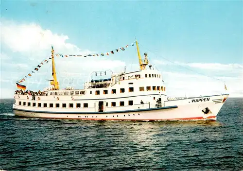 AK / Ansichtskarte 73819676 Dampfer_Binnenschifffahrt MS WAPPEN  