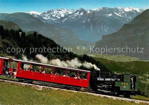 AK / Ansichtskarte  Bergbahn Brienz Rothorn Bahn Blick gegen Haslital Bergbahn