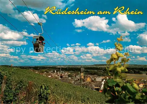 AK / Ansichtskarte 73819703 Seilbahn_Cable-Car_Telepherique Ruedesheim am Rhein 