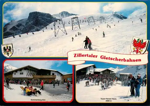AK / Ansichtskarte 73819709 Skilift_Schlepplift_Remontees-Mecaniques Zillertaler Gletscherbahnen Hintertux 