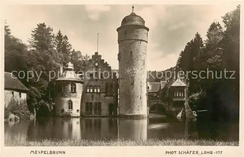 AK / Ansichtskarte 73819744 Mespelbrunn Wasserschloss Mespelbrunn