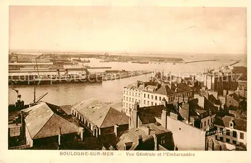 AK / Ansichtskarte Boulogne_62 sur Mer Vue generale et l Embarcadere 