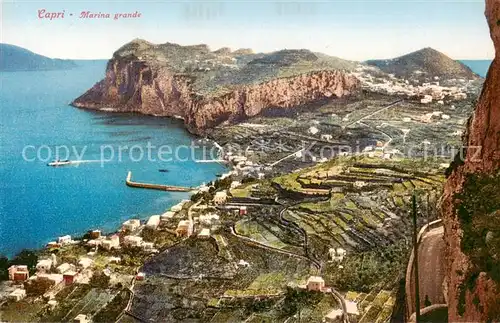 AK / Ansichtskarte 73819762 Capri_Italia Panorama Marina grande 