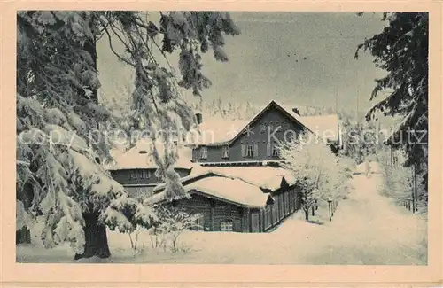 AK / Ansichtskarte 73819780 Schreiberhau_Szklarska_Poreba_Riesengebirge_PL Winter an der Josephinenhuette 