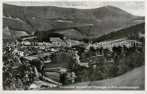 AK / Ansichtskarte  Querseiffen_Krummhuebel_Karpacz_Riesengebirge_PL mit Blick zur Schneekoppe 