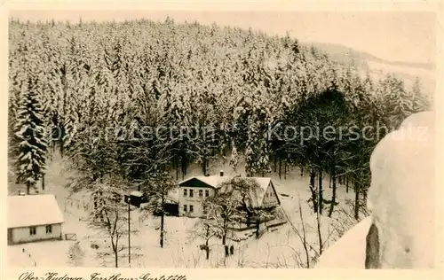 AK / Ansichtskarte 73819816 Ober-Kudowa-Zdroj_Bad_Kudowa_Niederschlesien_PL Forsthaus Gaststaette 