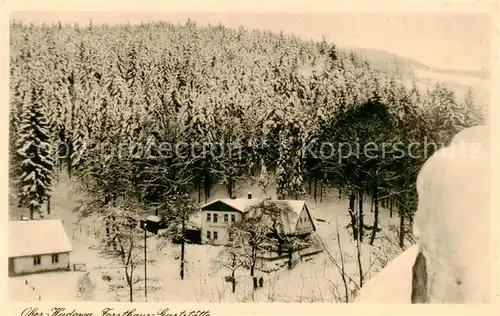 AK / Ansichtskarte  Ober-Kudowa-Zdroj_Bad_Kudowa_Niederschlesien_PL Forsthaus Gaststaette 