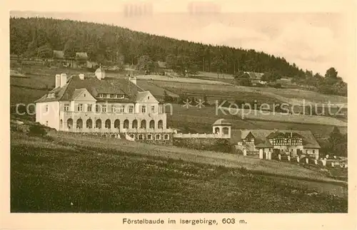 AK / Ansichtskarte 73819838 Giehren_Isergebirge_CZ Erholungsheim Foerstel mit Foerstelbaude 