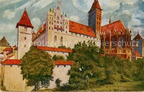 AK / Ansichtskarte  Marienburg__Westpreussen_Malbork_PL Die Marienburg 