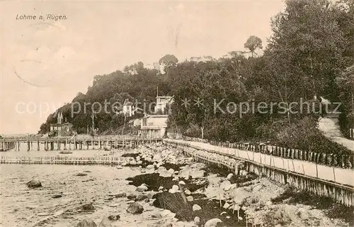 AK / Ansichtskarte  Lohme_Ruegen Uferpromenade Seebruecke Lohme Ruegen