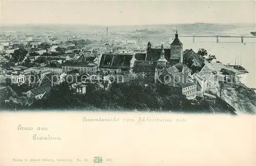 AK / Ansichtskarte 73819890 Graudenz_Grudziadz_Westpreussen_PL Blick vom Schlossturm 