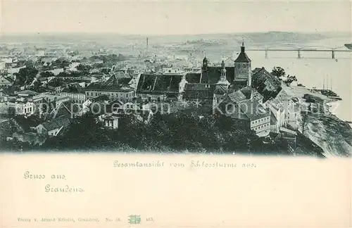 AK / Ansichtskarte  Graudenz_Grudziadz_Westpreussen_PL Blick vom Schlossturm 