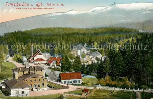 AK / Ansichtskarte 73819892 Schreiberhau_Szklarska_Poreba_Riesengebirge_PL Blick zur Schneegrubenbaude 