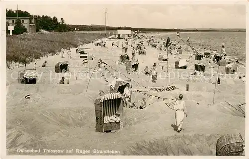 AK / Ansichtskarte  Thiessow_Ostseebad_Ruegen Strandleben Thiessow_Ostseebad_Ruegen