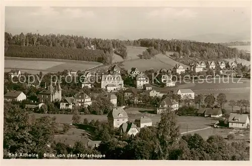 AK / Ansichtskarte  Bad_Altheide_Polanica-Zdrój Blick von der Toepferkoppe 