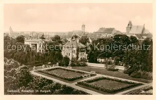 AK / Ansichtskarte  Delitzsch Rosarium im Kurpark Delitzsch