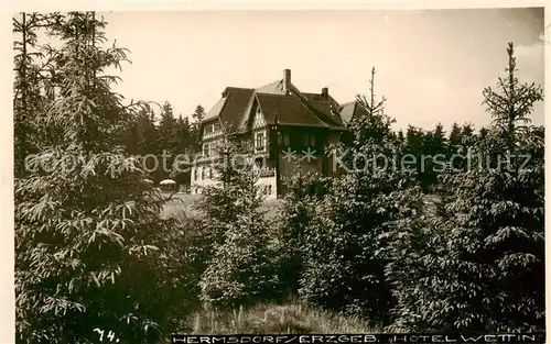 AK / Ansichtskarte  Hermsdorf_Bad_Riesengebirge_PL Hotel Wettin 