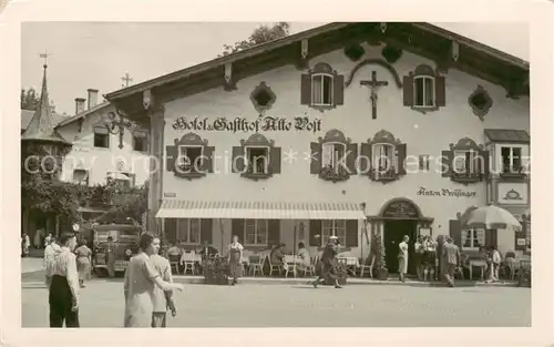 AK / Ansichtskarte  Oberammergau Hotel Gasthof Alte Post Oberammergau