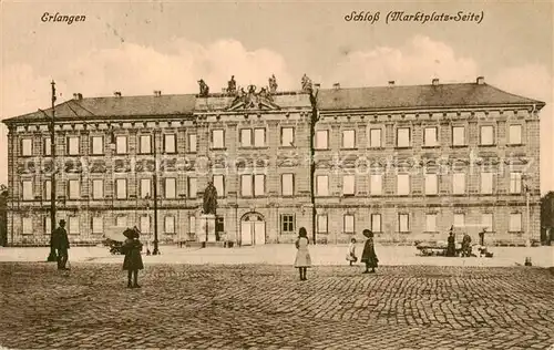 AK / Ansichtskarte  Erlangen Schloss Marktplatz Feldpost Erlangen