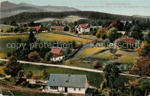 AK / Ansichtskarte  Ober-Agnetendorf_ Jagniatkow_Jelenia_Gora_Riesengebirge_PL mit Blick auf die Schneegruben Baude 