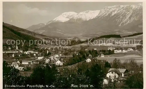 AK / Ansichtskarte  Payerbach Panorama mit der Rax Payerbach