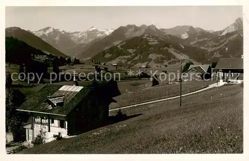 AK / Ansichtskarte Schoenried_BE Chalet Sonnhalde und Sonnenfreude 