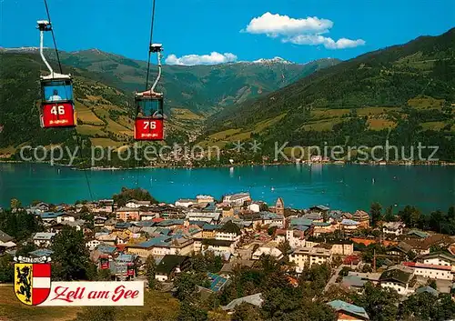 AK / Ansichtskarte  Seilbahn_Cable-Car_Telepherique Bergstadt Zell am See Thumersbach Salzburger Land 