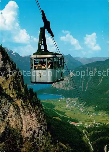 AK / Ansichtskarte  Seilbahn_Cable-Car_Telepherique Obertraun Dachstein Seilbahn zu den Riesen Eishoehlen Krippenstein 