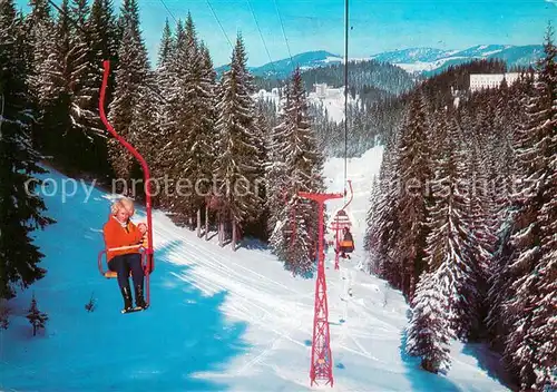 AK / Ansichtskarte  Sessellift_Chairlift_Telesiege Villegiature Pamporova Kurort Pamporowa 