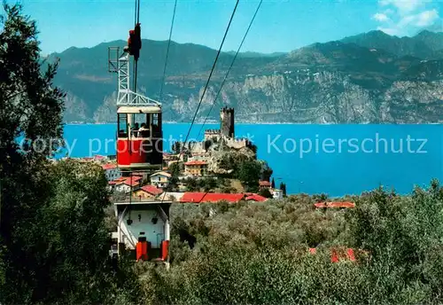 AK / Ansichtskarte 73820097 Seilbahn_Cable-Car_Telepherique Lago di Garda Malcesine Baldo Berg 