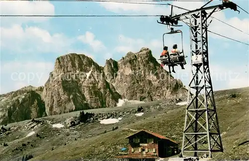 AK / Ansichtskarte  Sessellift_Chairlift_Telesiege Hochalp Aggenstein Pfronten im Allgaeu 